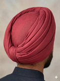 Pink Rubia Turban Fabric