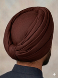 Brown Rubia Turban Fabric