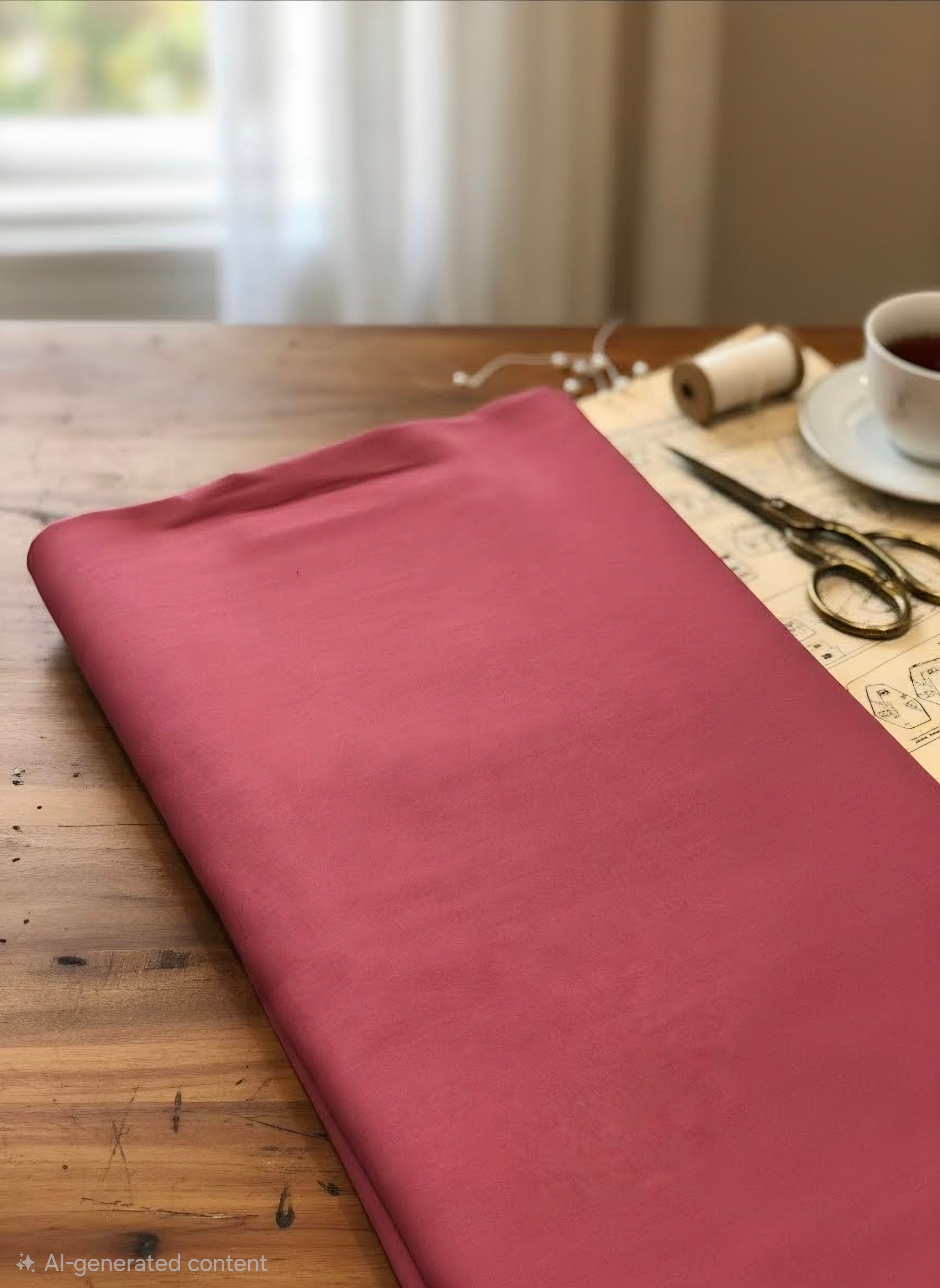 Pink Rubia Turban Fabric