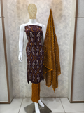 Traditional Bandhani Unstitched Suit Fabric Set