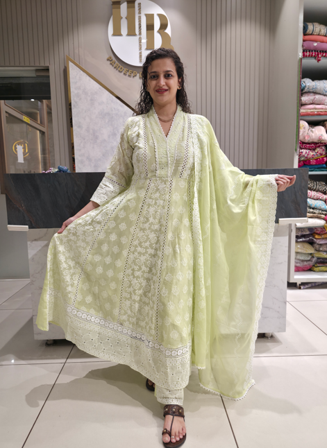 Pistachio Grace Party Wear Suit Set