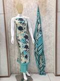 Elegant Floral Unstitched Suit Fabric Set
