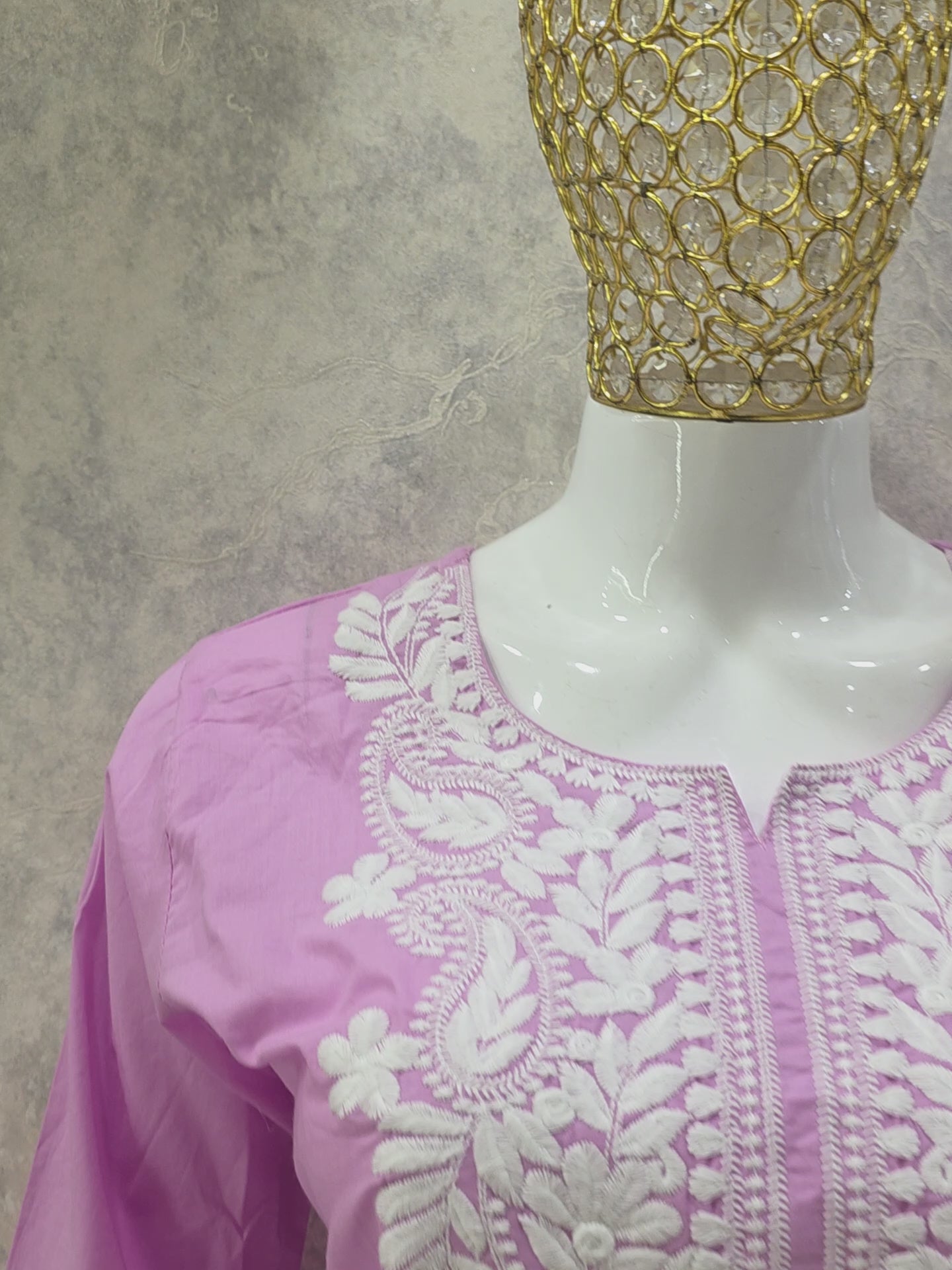 LUCKNOWI CHIKANKAARI FARSHI SALWAR CO-ORD SET