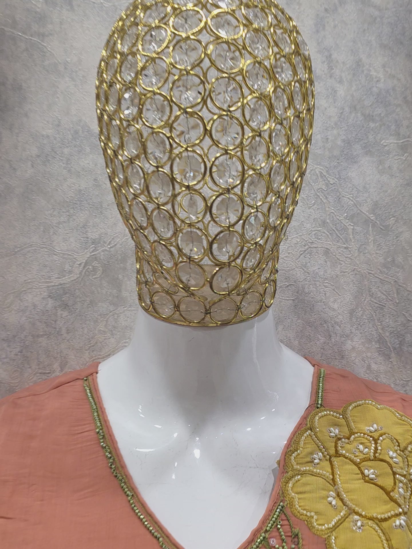 MUL CHANDERI HANDWORK PLAZZO CO-ORD SET