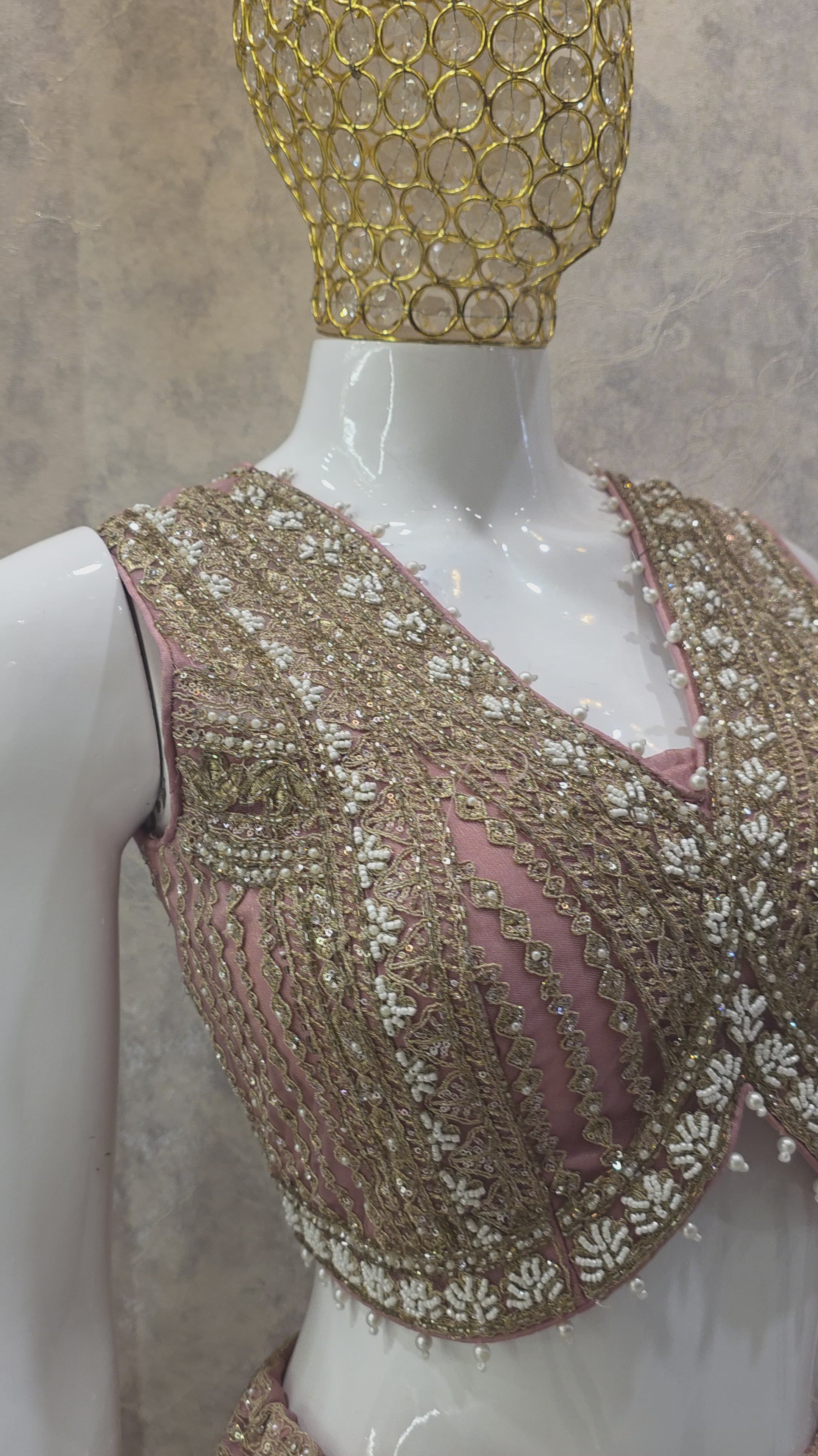SOFT PINK EMBELLISHED LEHENGA CHOLI WITH DUPATTA