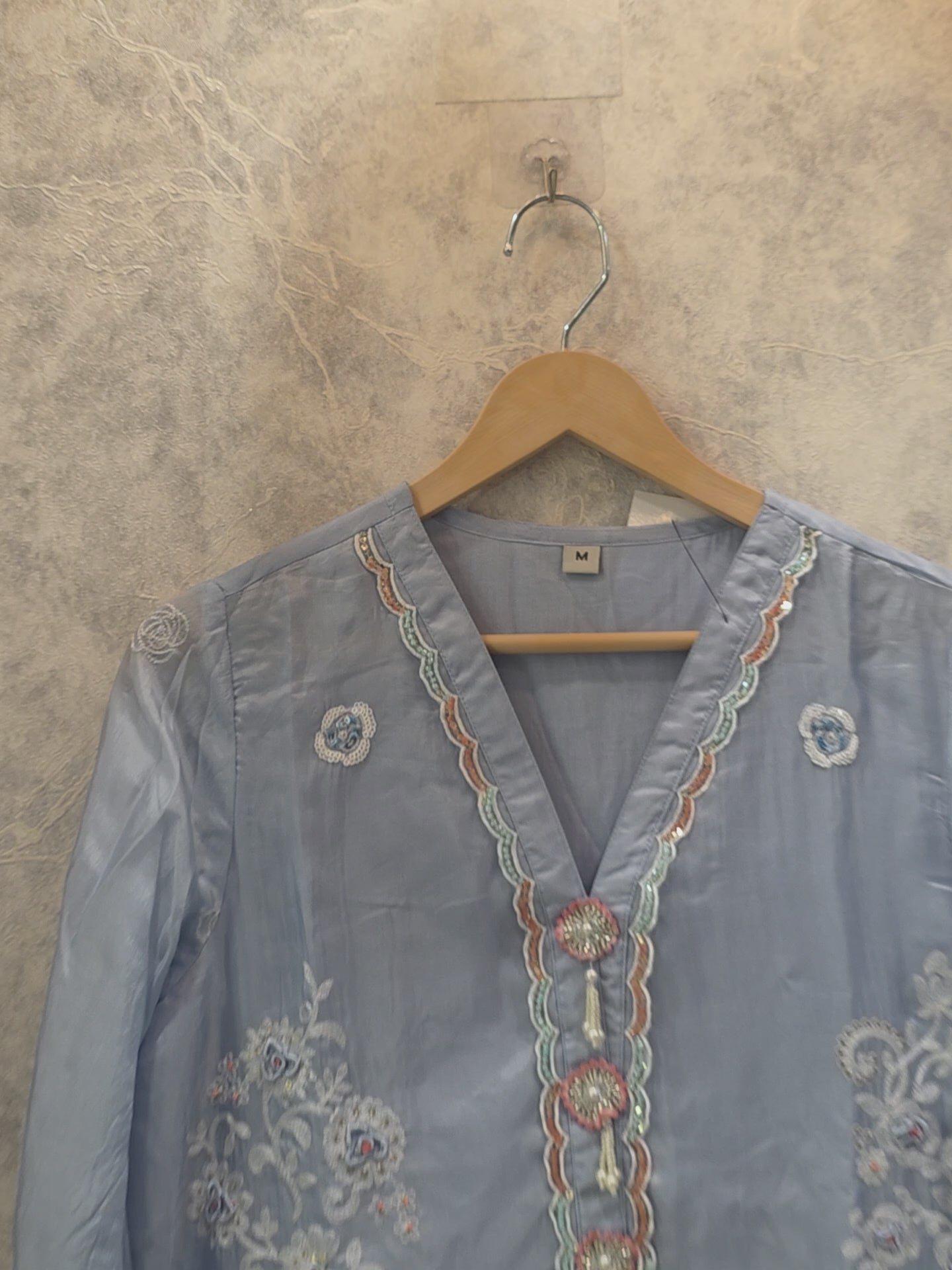 SOFT SILK EMBROIDERY PLAZZO SUIT