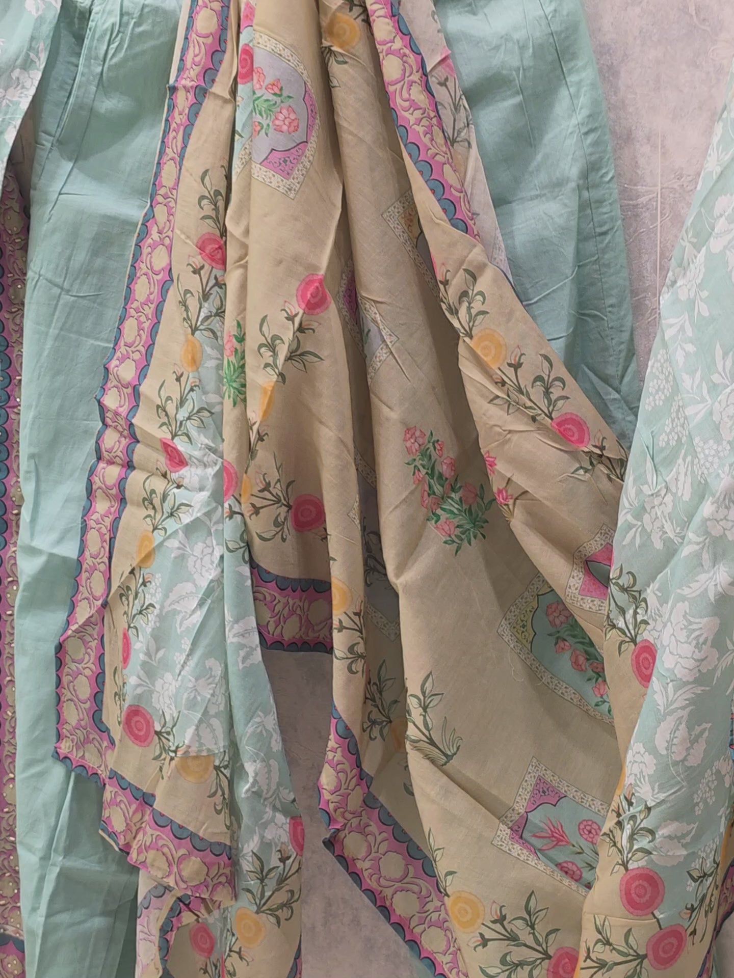 LIGHT SEA GREEN GOTA PATTI HANDWORK PLAZZO SUIT
