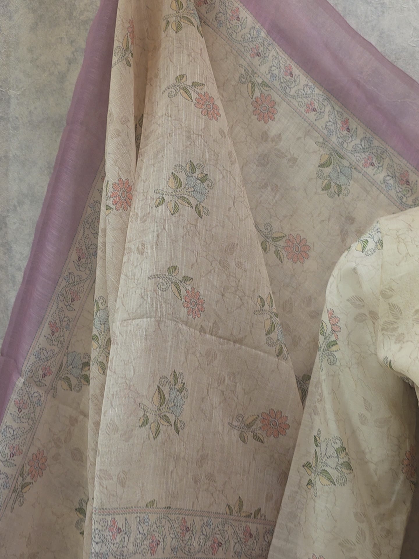 KHADI COTTON PRINTED PLAZZO SUIT
