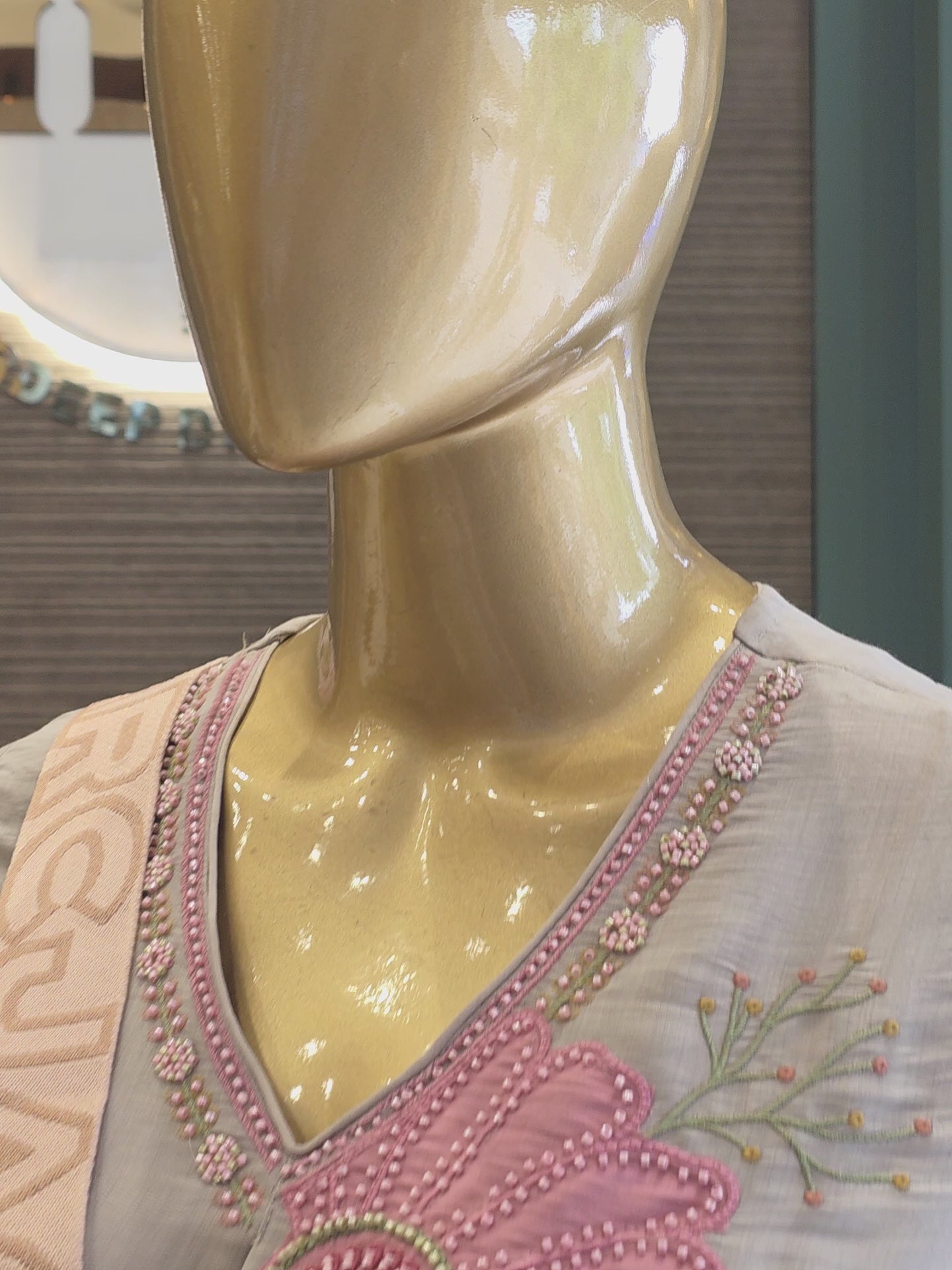 Mul Chanderi Handwork Co-ord Set