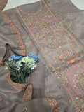 Organza Heavy Front Panel Threadwork