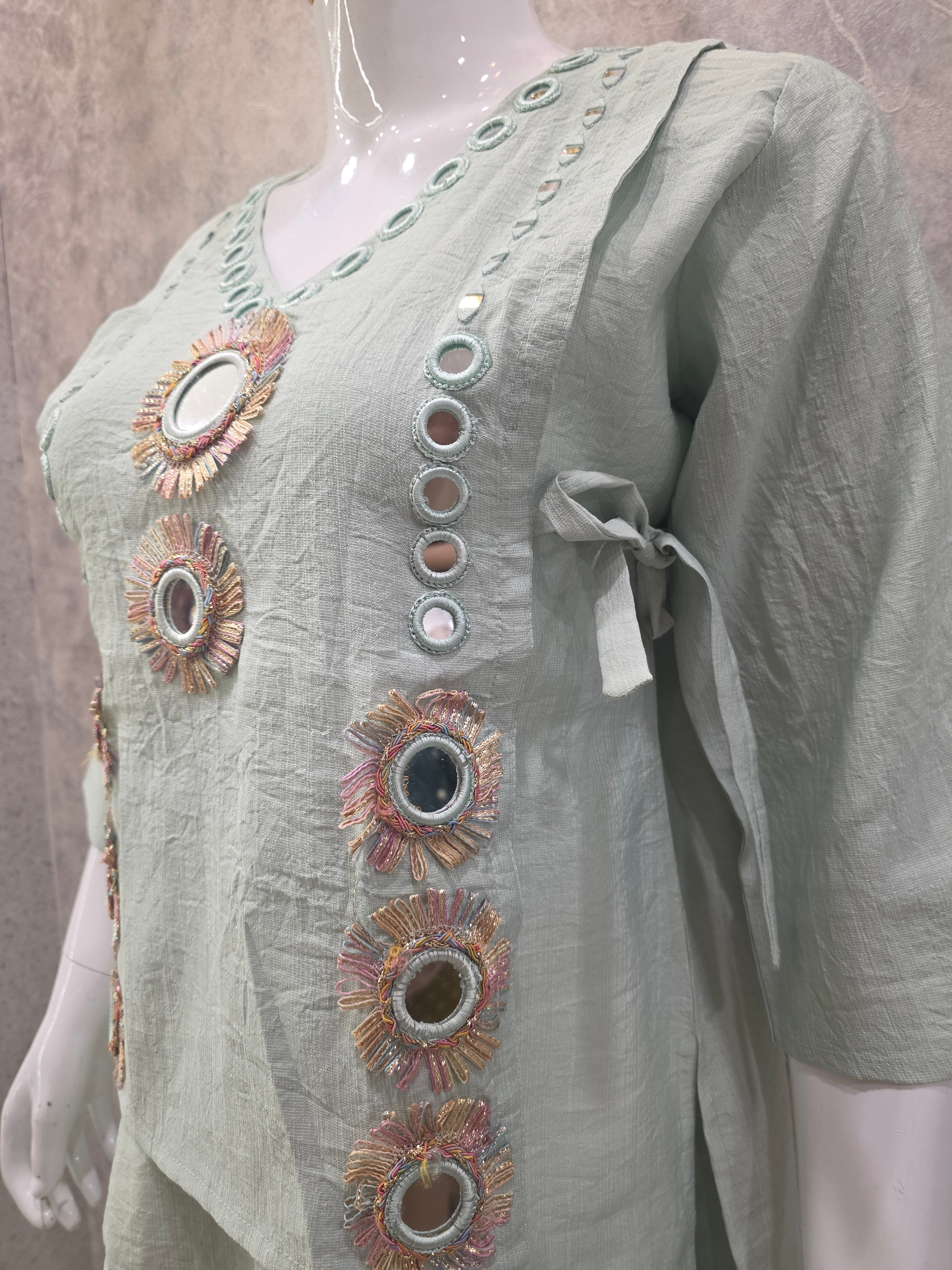 JACKET STYLE COTTON CO-ORD SET