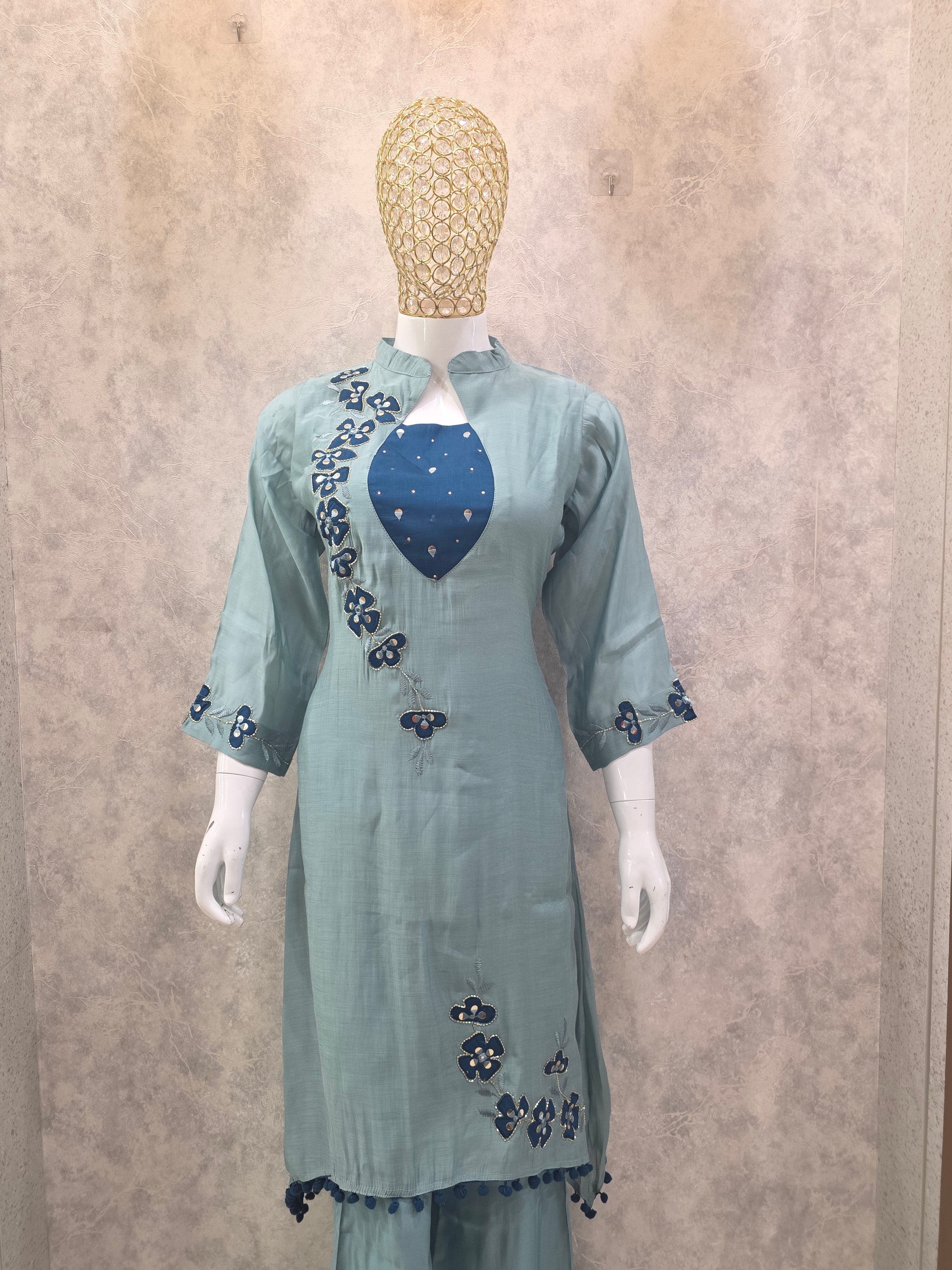 EMBELLISHED MUSLIN CO-ORD SET