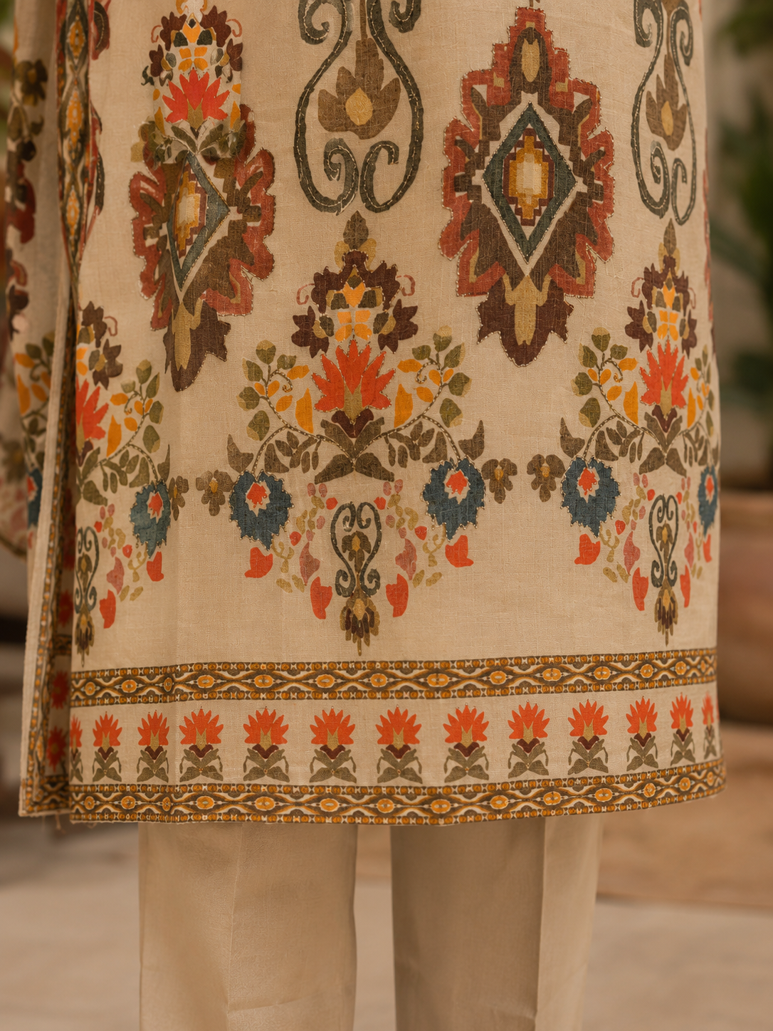 PREMIUM COTTON PRINTED PLAZZO SUIT