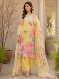BOLD PRINTED LINEN BLEND PLAZZO SUIT