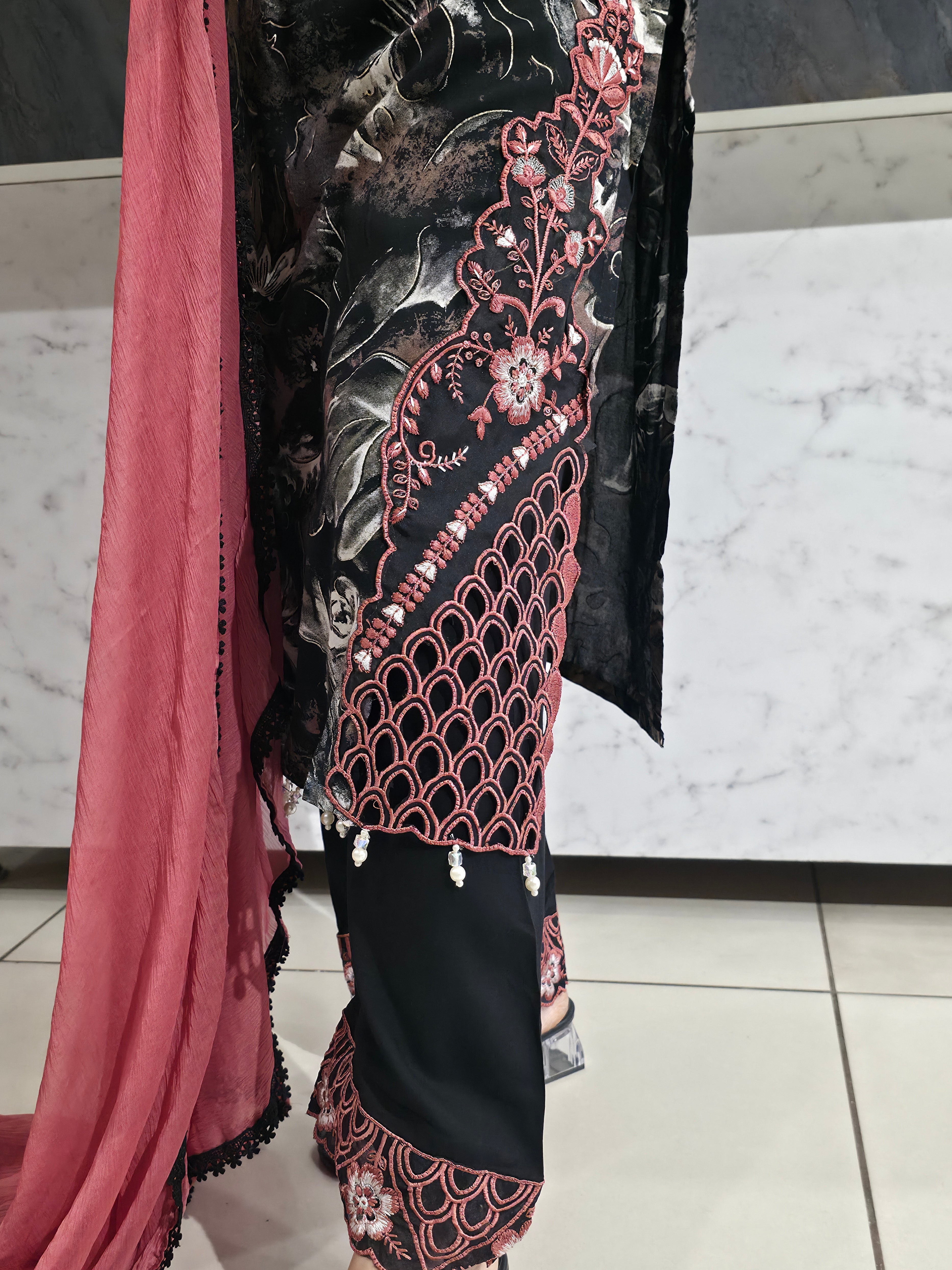Pakistani Rayon Lace Work