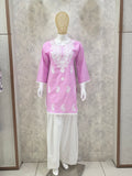 LUCKNOWI CHIKANKAARI FARSHI SALWAR CO-ORD SET