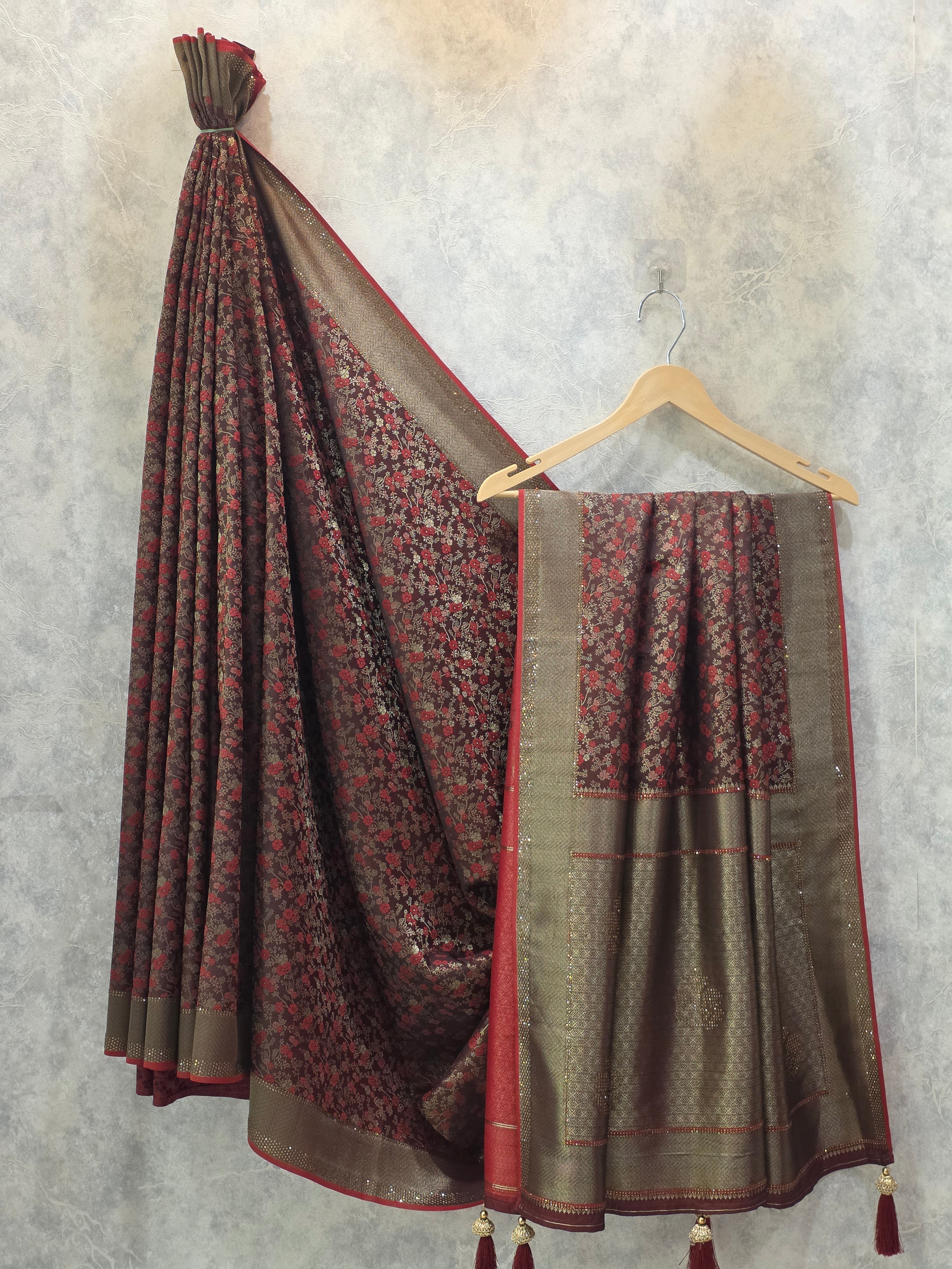 UNSTITCHED SAREE 5