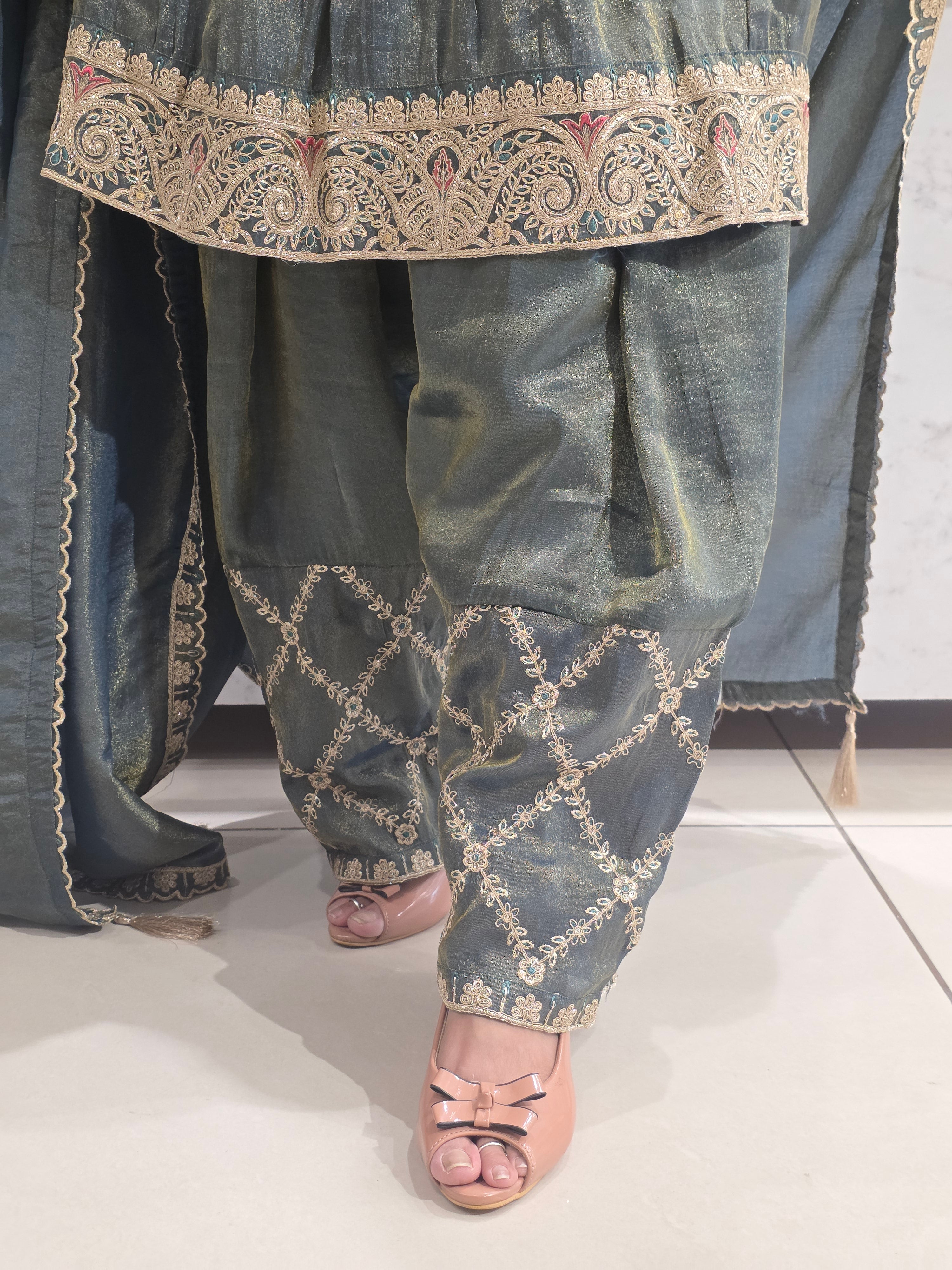 SHIMMER PARTYWEAR FARSHI SALWAR SUIT