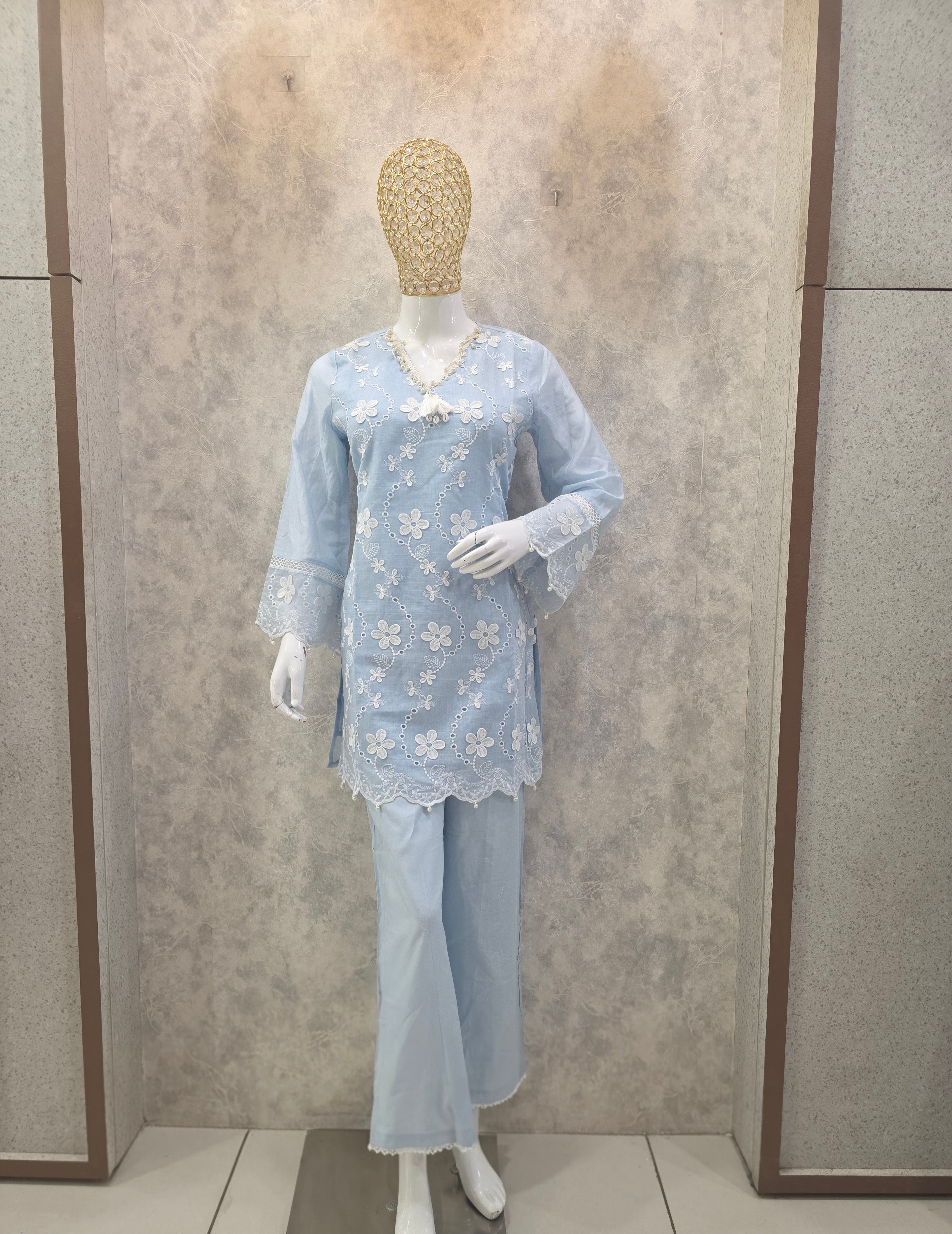 CONTRAST THREAD WORK CO-ORD SET