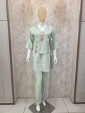 JACKET STYLE COTTON CO-ORD SET