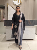 Mul chanderi Plazzo Suit