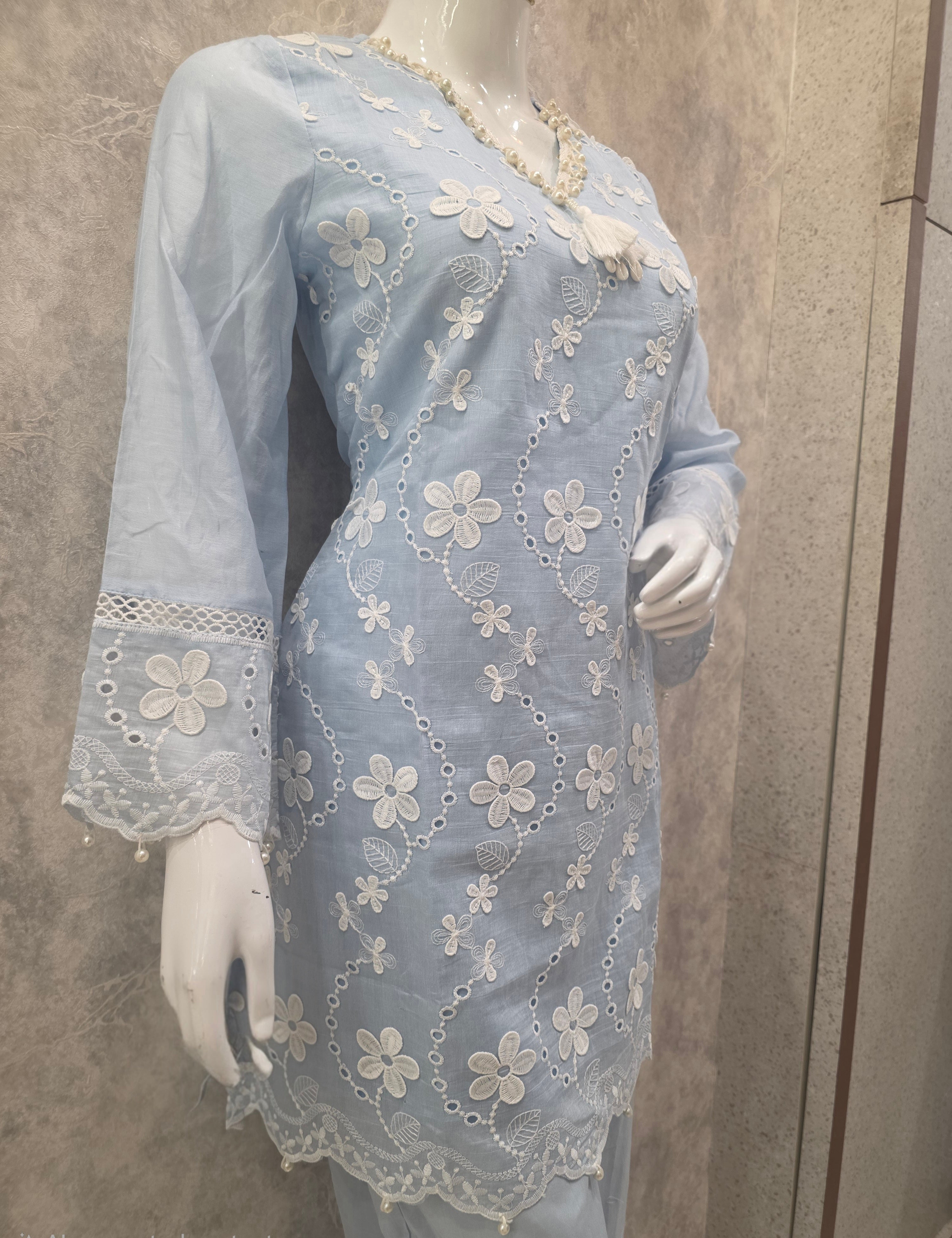 CONTRAST THREAD WORK CO-ORD SET