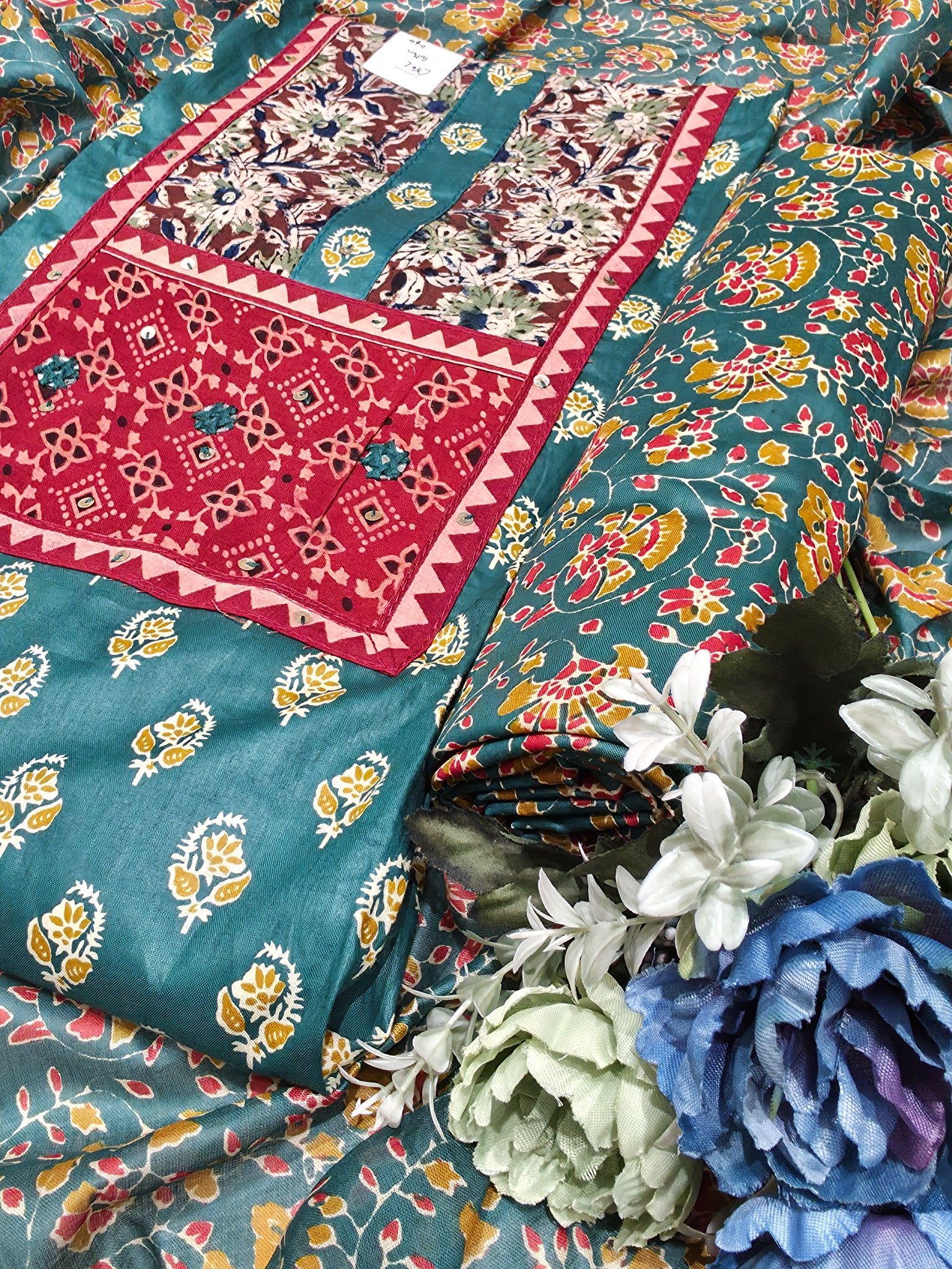JAIPURI PRINTED UNSTITCHED COTTON SUIT
