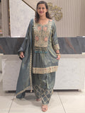 SHIMMER PARTYWEAR FARSHI SALWAR SUIT