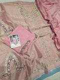 SALSA TISSUE BOUTIQUE HANDWORK ACHKAN STYLE UNSTITCHED SUIT