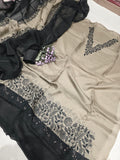 SOFT ORGANZA CONTRAST CONCEPT UNSTITCHED SUIT
