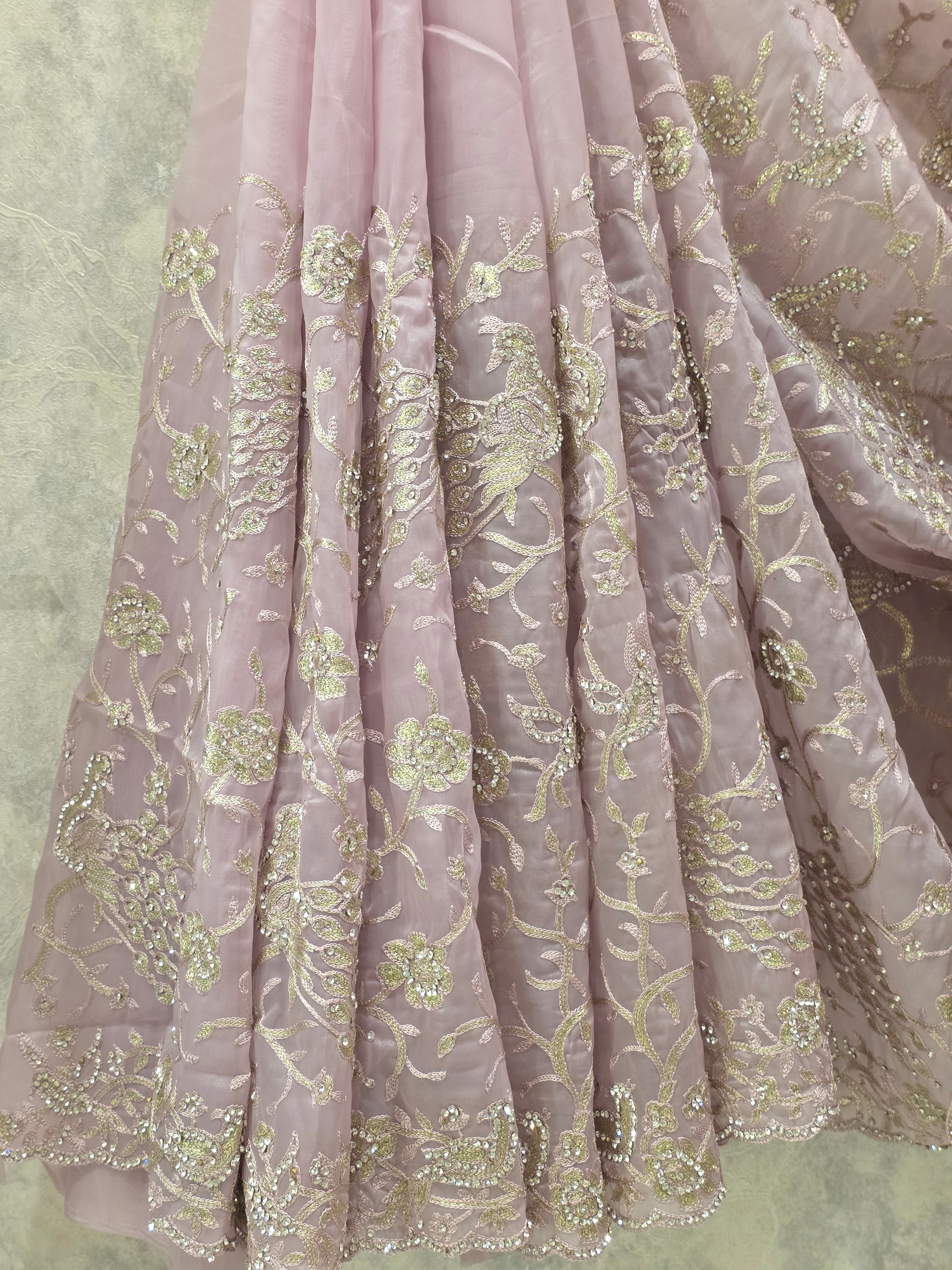 UNSTITCHED SAREE 4