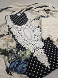 WHITE BLACK LAKHNAVI UNSTITCHED SUIT