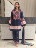 HEAVY EMBROIDERY CONTRAST CONCEPT PLAZZO SUIT